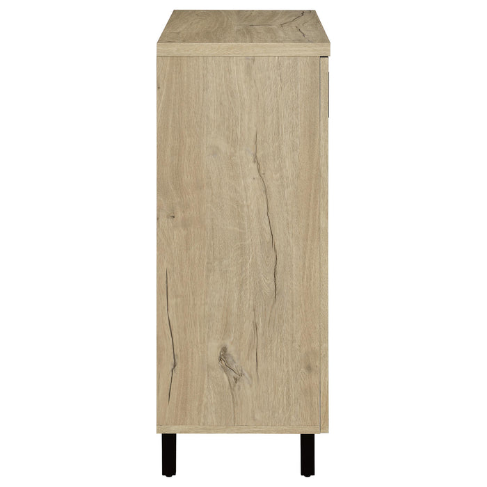 Brixton 2-door Entryway Shoe Storage Cabinets White Oak