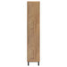 Teller 80-inch 4-door Tall Shoe Storage Cabinet Natural Oak