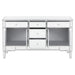 Duchess 5-drawer Mirrored Storage Accent Cabinet Silver