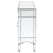 Duchess 5-drawer Mirrored Storage Accent Cabinet Silver