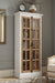 Tammi 2-door Wood Tall Cabinet Distressed White and Brown
