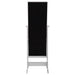 Moore Cheval Mirror with Jewelry Storage Silver