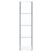Bellatrix 4-shelf Clear Glass Curio Cabinet White