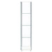 Bellatrix 4-shelf Clear Glass Curio Cabinet White