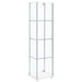 Bellatrix 4-shelf Clear Glass Curio Cabinet White