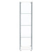 Bellatrix 4-shelf Clear Glass Curio Cabinet White