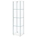 Bellatrix 4-shelf Clear Glass Curio Cabinet White