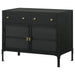 Sadler 2-drawer Metal Accent Storage Cabinet Matte Black