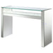 Edna Mirrored Console Table LED Lighting Silver