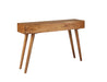 Lotus 2-drawer Wood Entryway Console Table Natural Brown