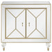 Lupin 2-door Mirrored Storage Accent Cabinet Champagne