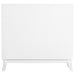 Gambon 2-door Wood Honeycomb Pattern Accent Cabinet White