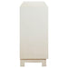 Voula 4-door Wood Accent Storage Cabinet White and Gold