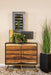 Zara 2-door 40-inch Wood Accent Storage Cabinet Black Walnut