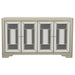 Toula 4-door Accent Cabinet Smoke and Champagne