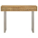 Draco 2-drawer Console Table Hand Carved Details Natural