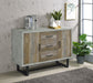 Abelardo 3-drawer Engineered Wood Cabinet Weathered Oak