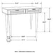 Zamora 2-drawer Entryway Console Accent Table Natural
