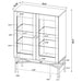 Bonilla 2-door Engineered Wood Cabinet Dark Pine