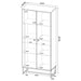 Carolyn 2-door Engineered Wood Accent Cabinet Rustic Oak
