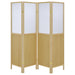 Mattison 4-Panel Room Divider Folding Shoji Screen Natural