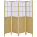 Edwards 4-Panel Room Divider Folding Shoji Screen Natural