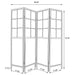 Edwards 4-Panel Room Divider Folding Shoji Screen Natural