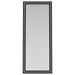 Windrose 28 x 67 Inch Tempered LED Standing Mirror Black