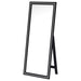 Windrose 28 x 67 Inch Tempered LED Standing Mirror Black