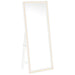 Windrose 28 x 67 Inch Tempered LED Standing Mirror White