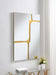 Kimberly 32 x 47 Inch Kintsugi Style Wall Mirror Gold