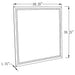 Noelle 39 x 39 Inch Wall Mirror with LED Lighting Silver