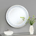 Landar 32 x 32 Inch Round LED Light Wall Mirror Silver