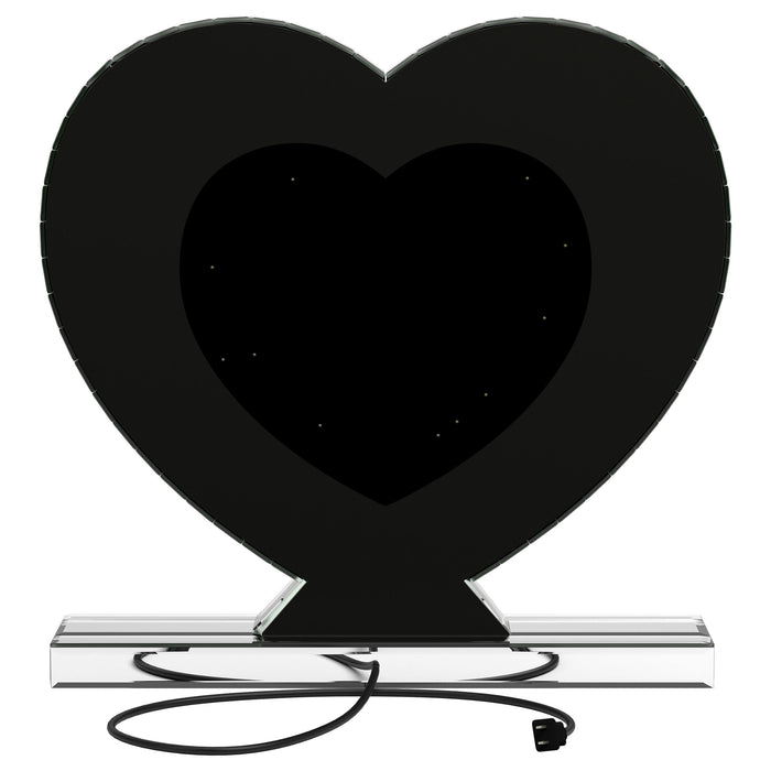 Euston Heart Shaped Vanity Mirror Silver