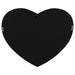 Aiko 36 x 30 Inch Heart Shaped LED Light Wall Mirror Silver