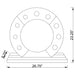 LED Table Vanity Mirror Silver