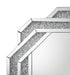 Mikayla 40 x 40 Inch Braided Frame Wall Mirror Silver