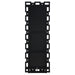 Tavin 24 x 65 Inch Geometric Frame Standing Mirror Silver
