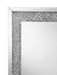 Valerie 24 x 36 Inch Acrylic Crystal Wall Mirror Silver