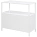 Amherst 2-door Radio Weave Cane Metal Accent Cabinet White