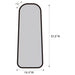 Simeon 20 x 52 Inch Full Length Floor Mirror Antique Gold