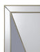 Calixte 32 x 39 Inch Wall Mirror Champagne and Silver
