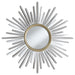 Beiwen 39 x 39 Inch Sun Burst Wall Mirror Champagne