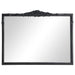 Sylvie 40 x 30 Inch French Provincial Mantle Mirror Black