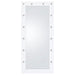 Zayan 32 x 71 Inch Floor Mirror LED Lighting White Gloss
