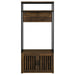 Quincy 2-door Coat Rack Hall Tree Storage Bench Dark Pine