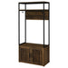 Quincy 2-door Coat Rack Hall Tree Storage Bench Dark Pine