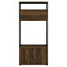 Quincy 2-door Coat Rack Hall Tree Storage Bench Dark Pine