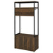 Quincy 2-door Coat Rack Hall Tree Storage Bench Dark Pine