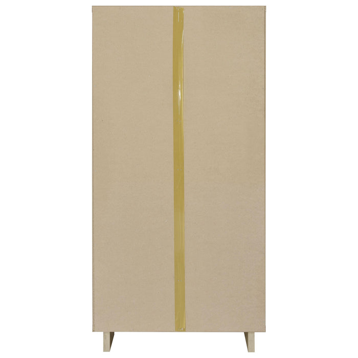 Dalton 65-inch 6-shelf Bookcase White and Distressed Pine